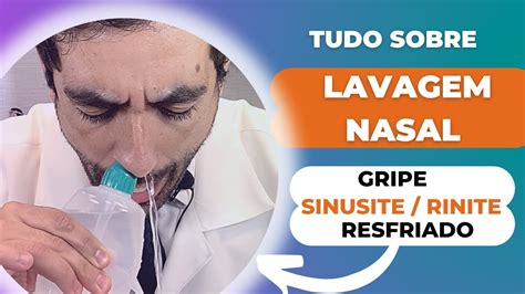 lavagem nasal para sinusite